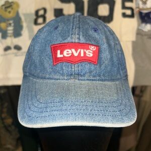 Rare Vintage Levi's Blue Denim Cap
